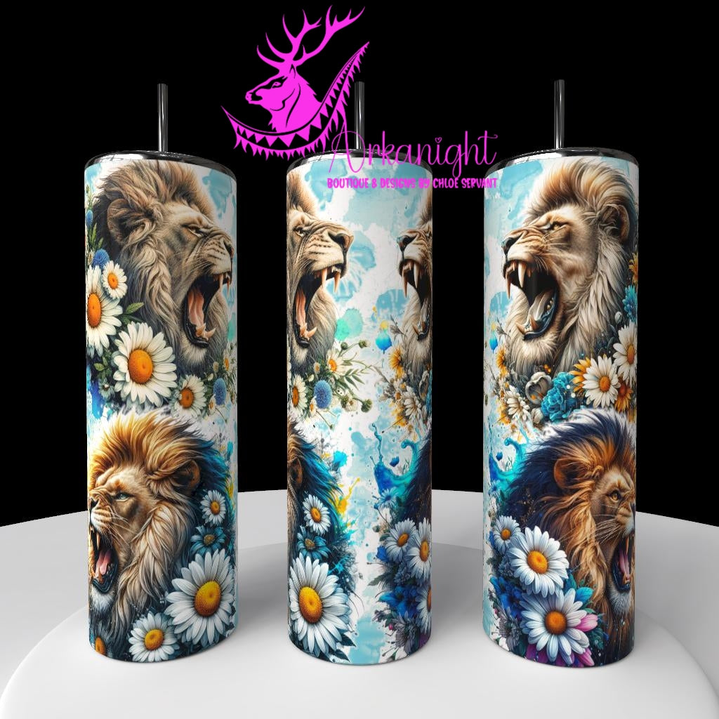 Gourde sur commande - Collection Vivid Colors & Flowers - Animaux - Lion qui rugis