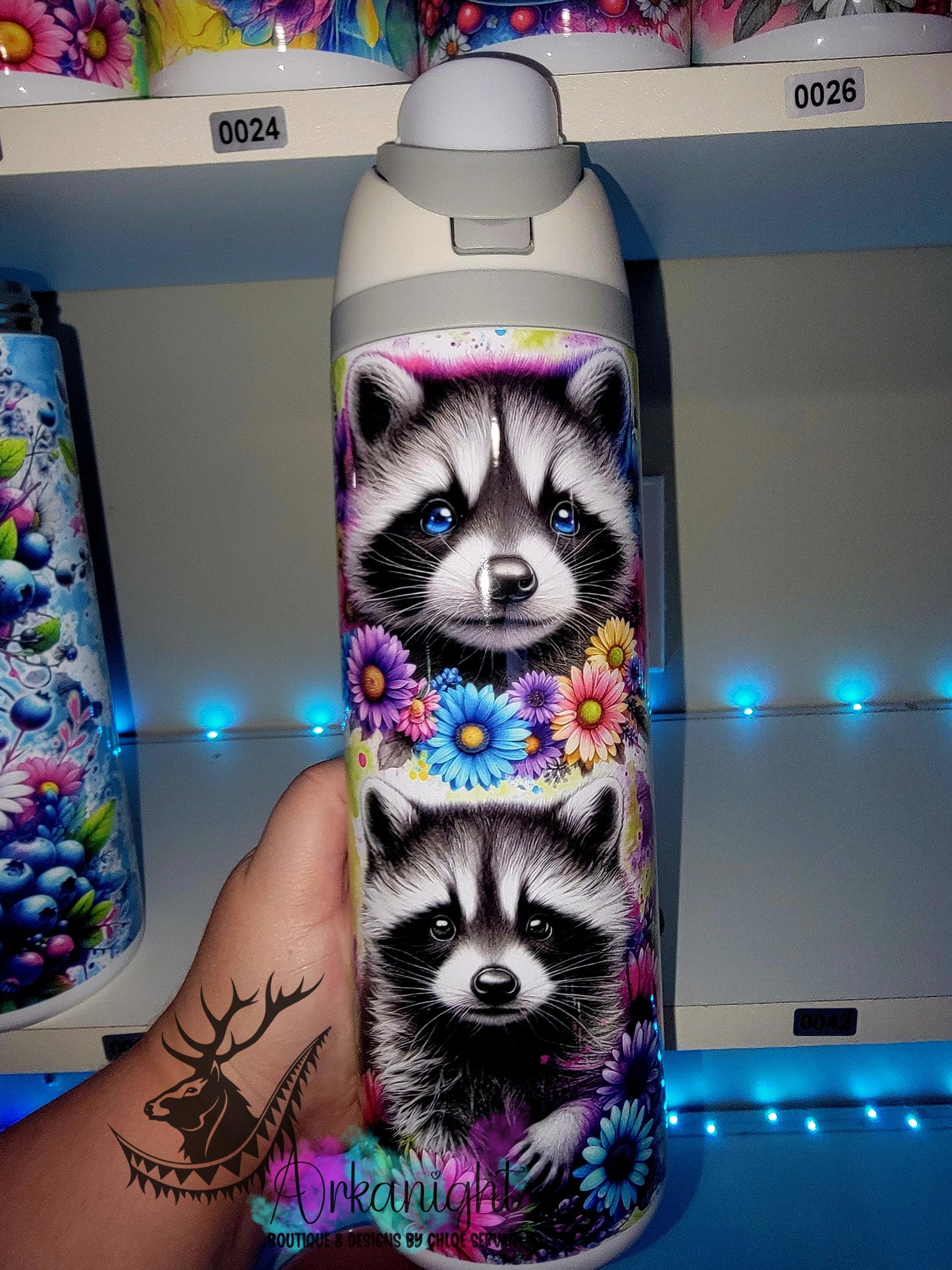 Owala DUPE 24 oz sur commande - Collection Vivid colors & Flowers - Raton