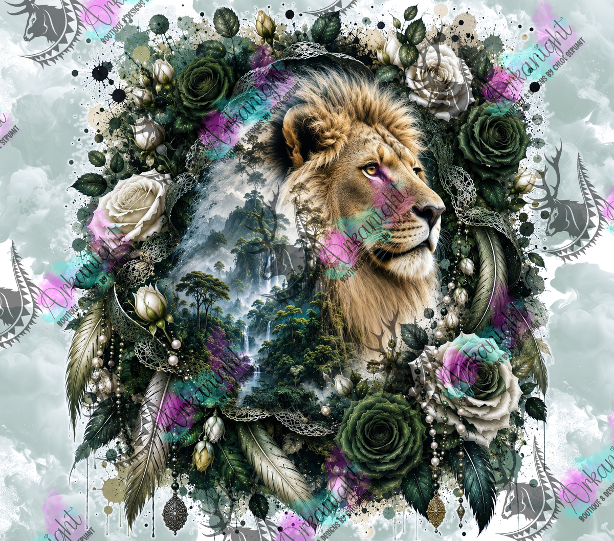 Numérique - Collection Boho 2026 - Double Exposition - Lion