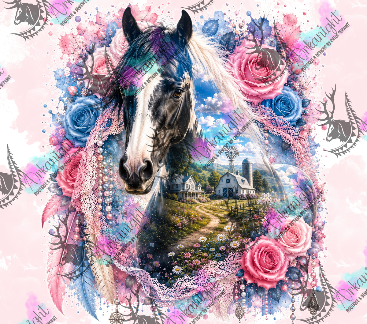 Numérique - Collection Boho 2026 - Double Exposition - Cheval