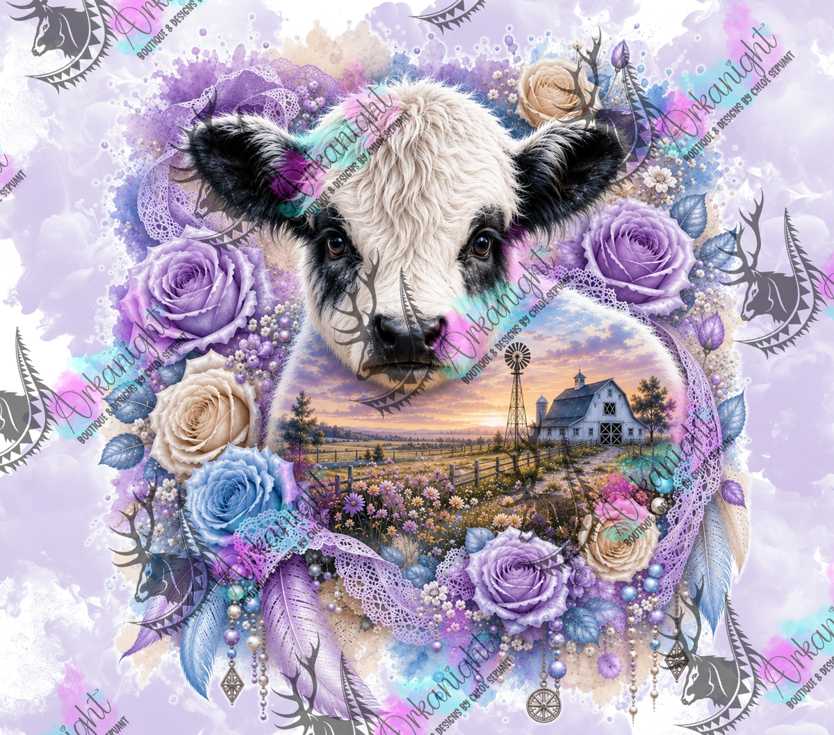 Numérique - Collection Boho 2026 - Double Exposition - Vache Highland
