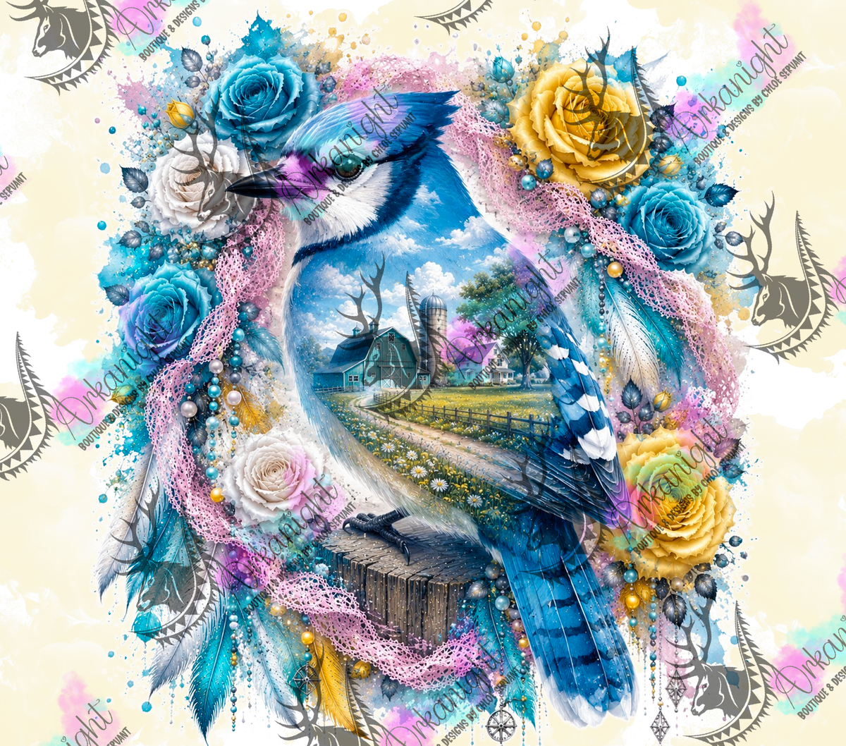 Numérique - Collection Boho 2026 - Double Exposition - Geai Bleu