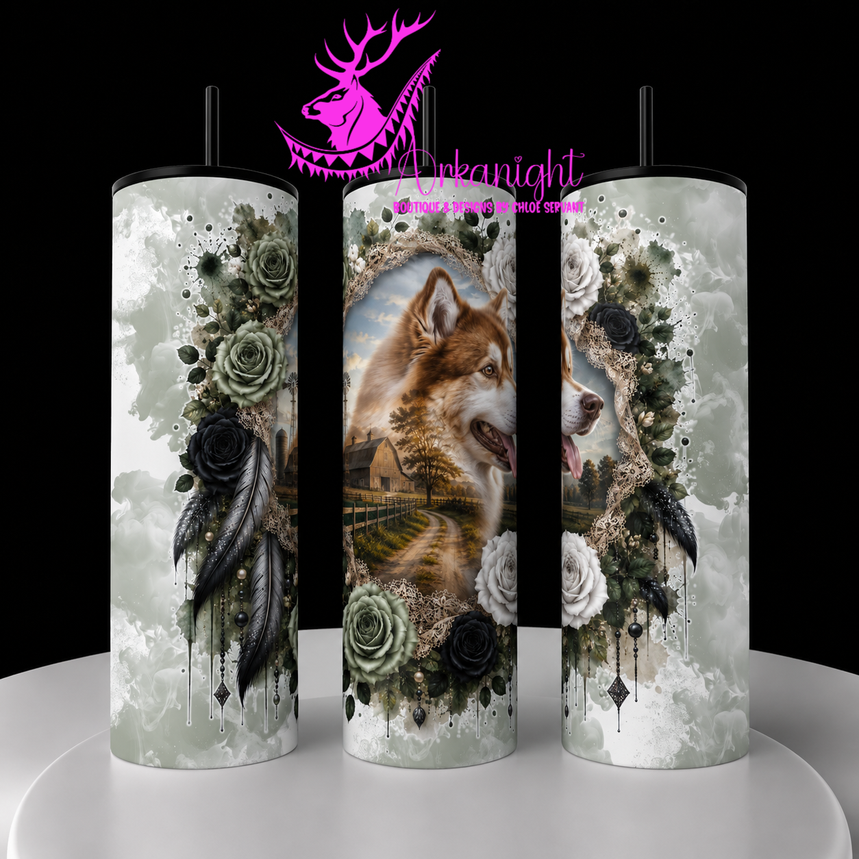 Gourde sur commande - Collection Boho 2026 - Double Exposition ♡ Portrait ♡ Kara