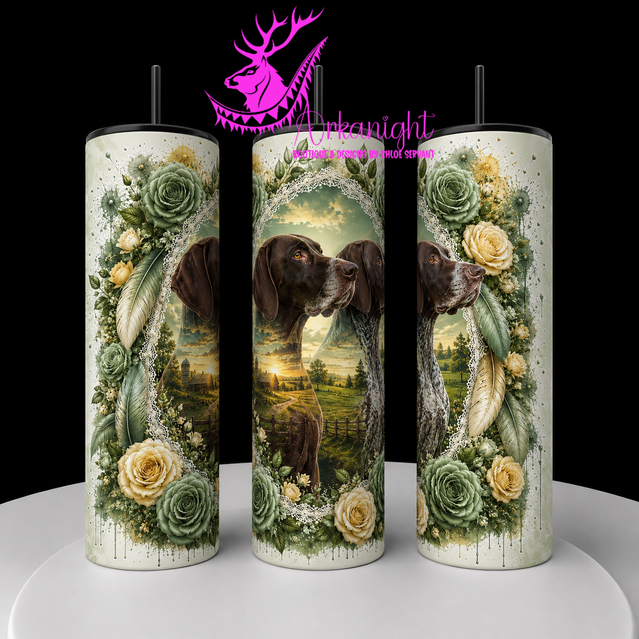 Gourde sur commande - Collection Boho 2026 - Double Exposition ♡ Portrait ♡ Caleb & Marley