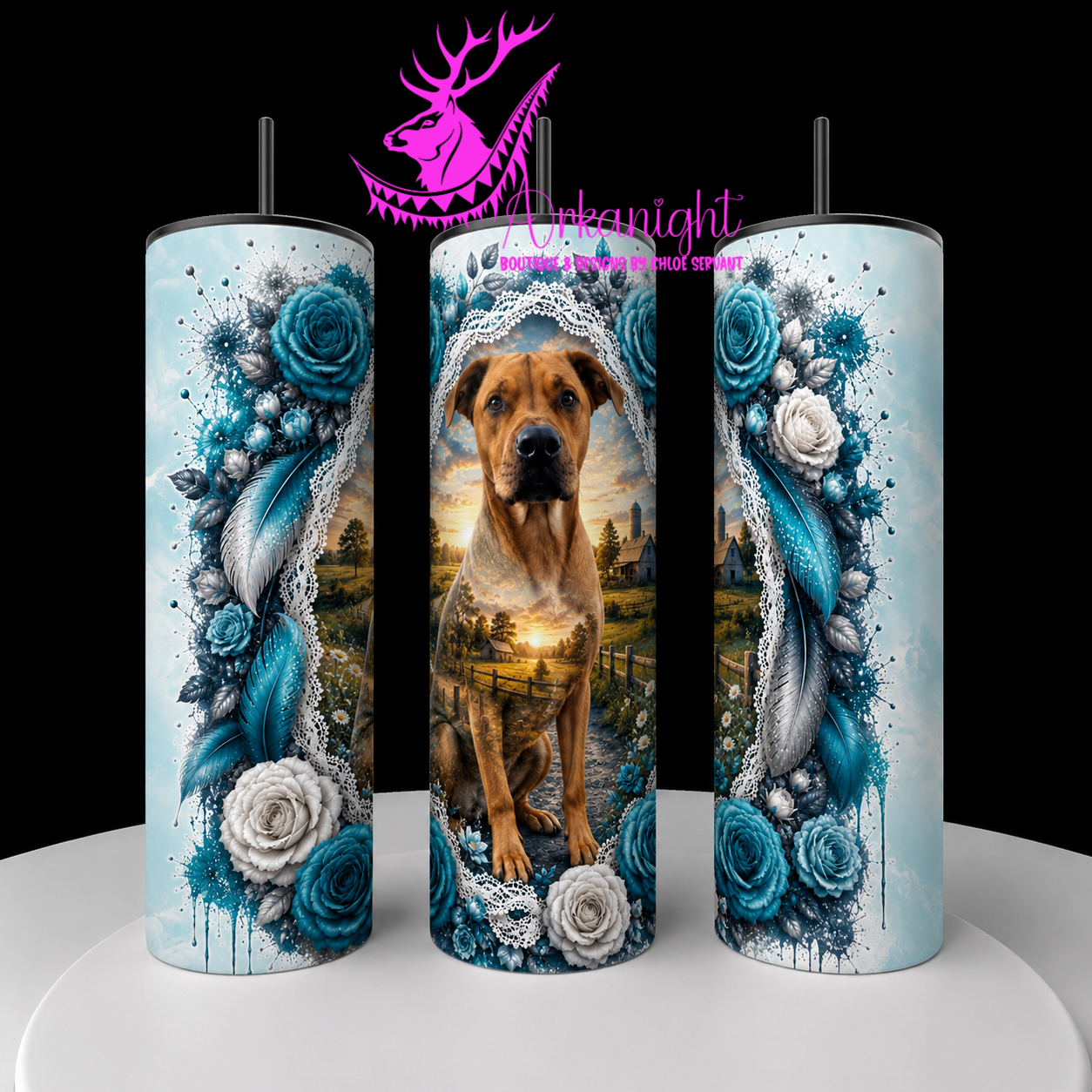 Gourde sur commande - Collection Boho 2026 - Double Exposition ♡ Portrait ♡ Scooby