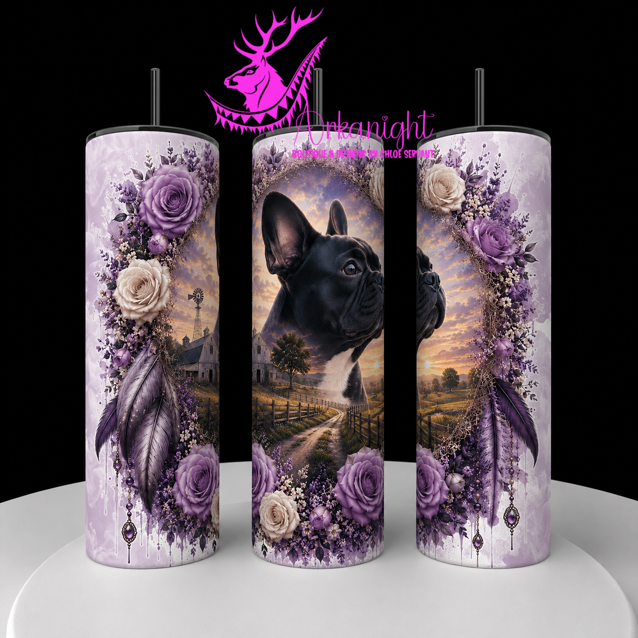 Gourde sur commande - Collection Boho 2026 - Double Exposition ♡ Portrait ♡ Lola