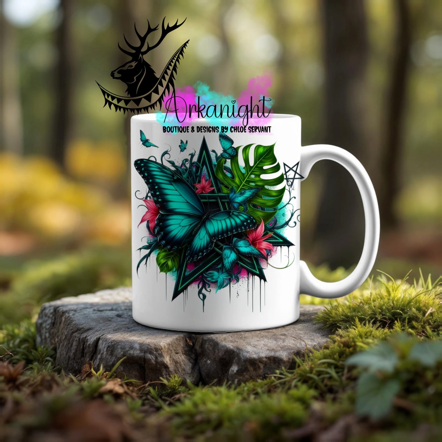 Numérique - Tasse en céramique - Collection Halloween & Witchy ♡ Papillon de Nuit