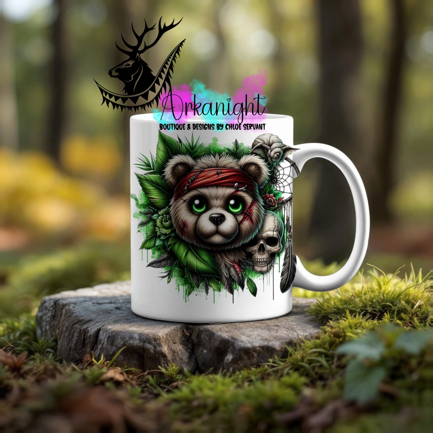 Numérique - Tasse en céramique - Collection Halloween & Witchy ♡ Psycho Ours
