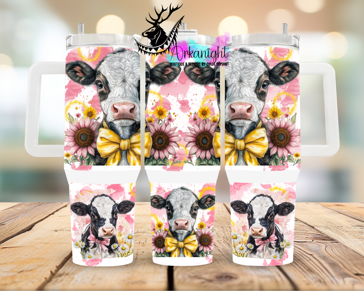 Numérique 40 oz ♡ Collection Realism ♡ Vache Holstein