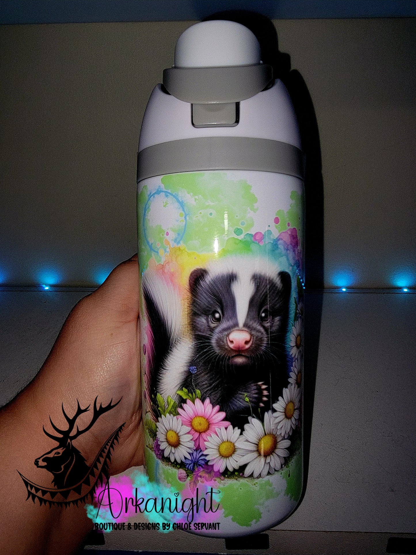 Gourde Owala DUPE 16 oz pour enfant - Sur Commande - Collection Vivid Colors & Flowers ♡ Moufette