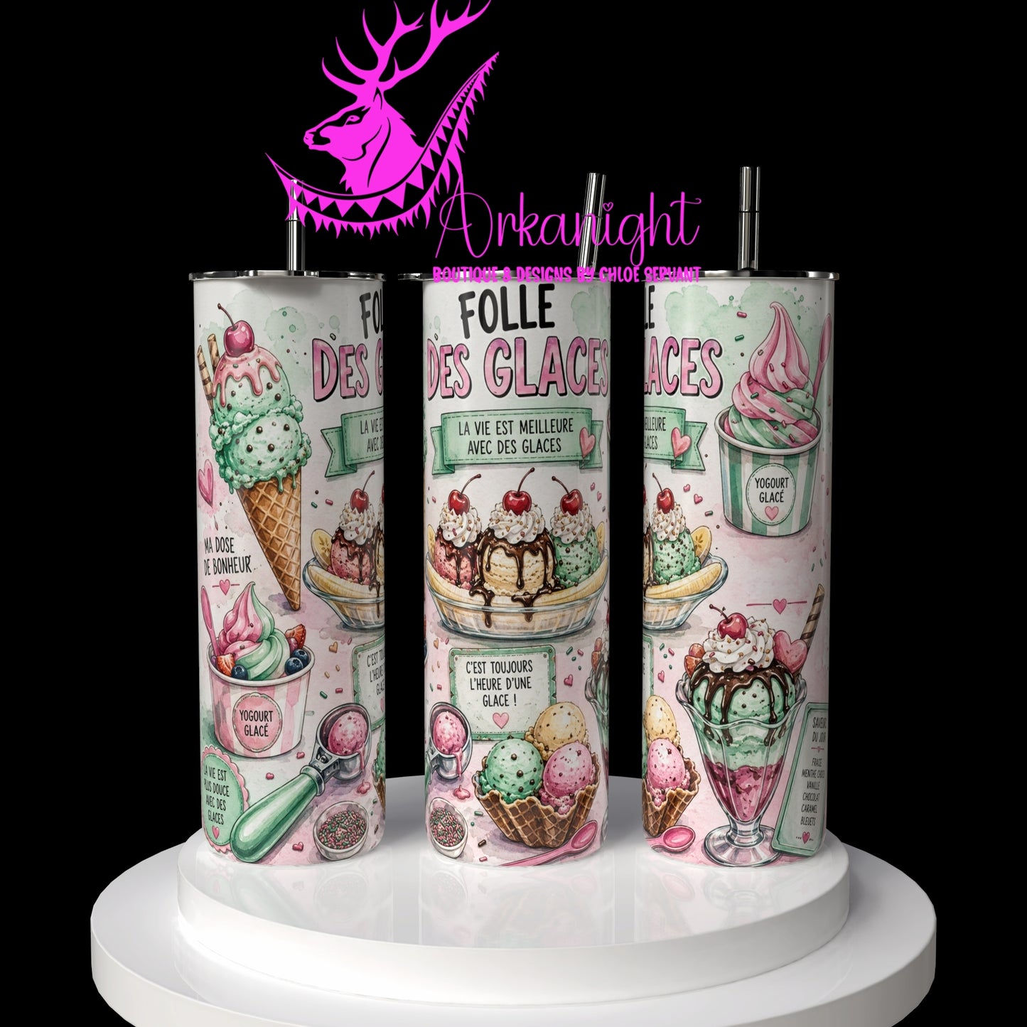 Gourde sur commande - Collection Occupation & Passion - Folle des Glaces