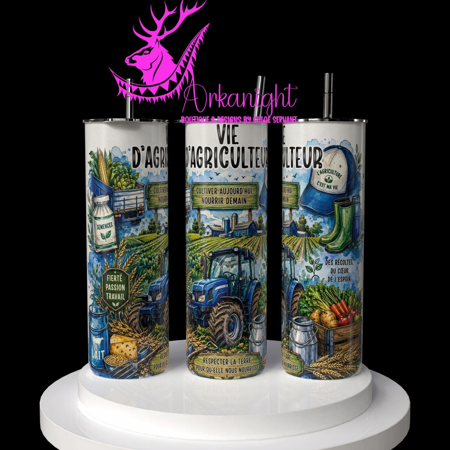 Gourde sur commande - Collection Occupation & Passion - Vie d'agriculteur