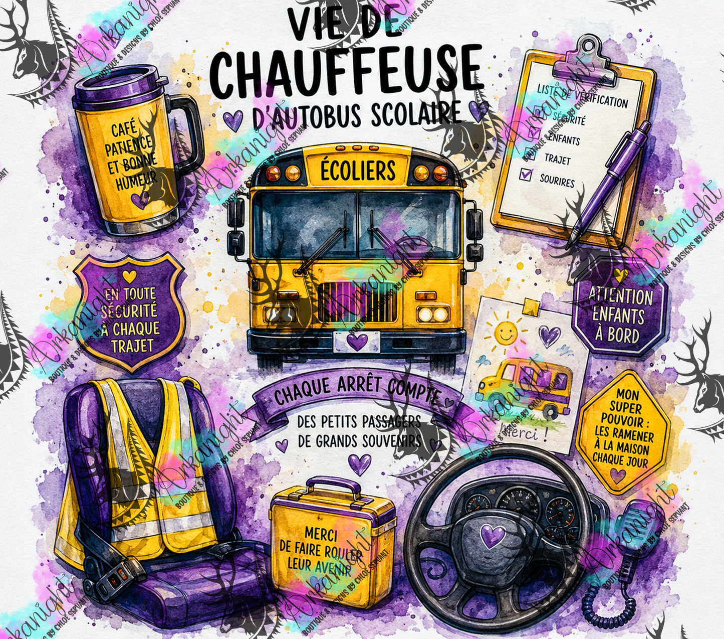 Numérique - Collection Occupation & Passion - Vie de Chauffeuse d'autobus Scolaire