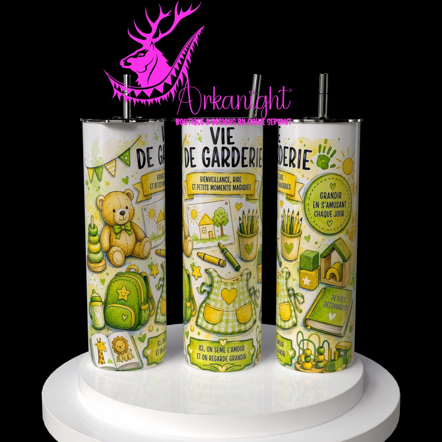 Gourde sur commande - Collection Occupation & Passion - Vie de Garderie