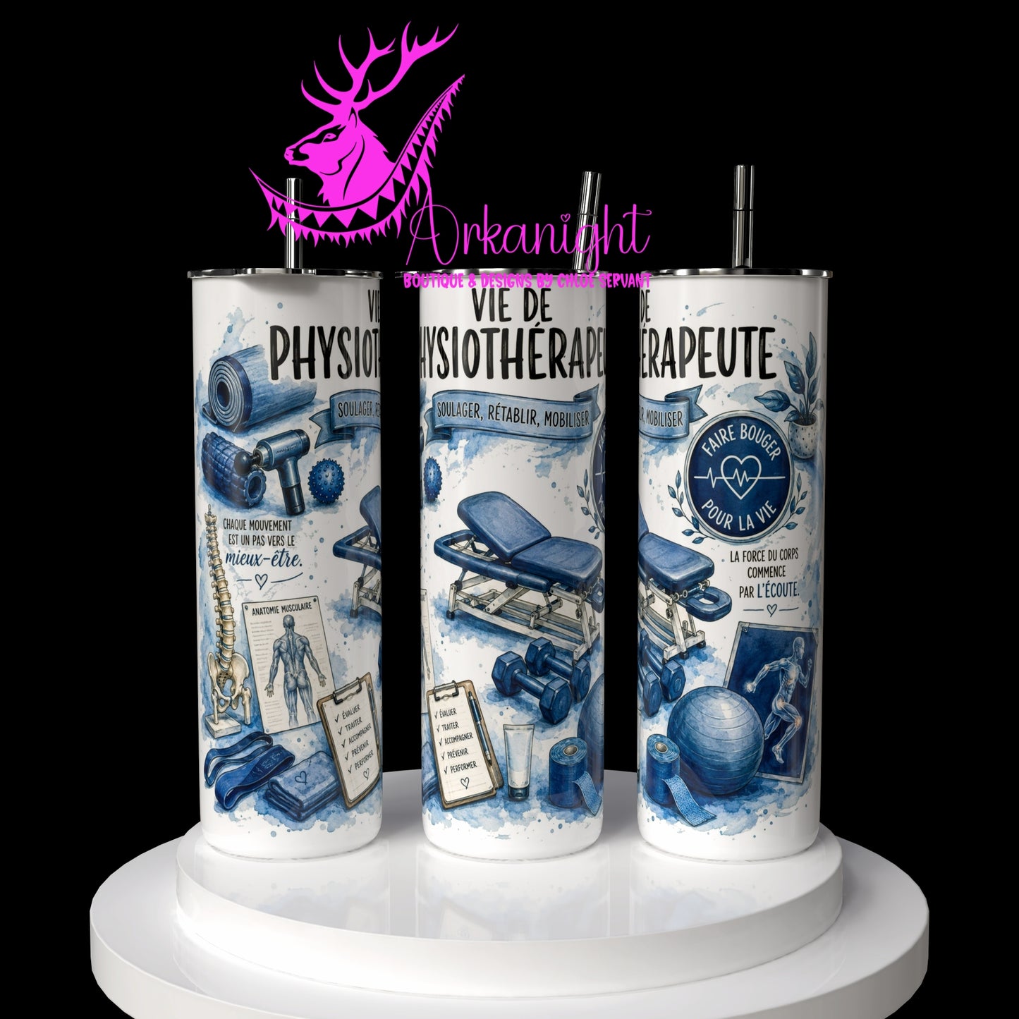 Gourde sur commande - Collection Occupation & Passion - Physiothérapeute