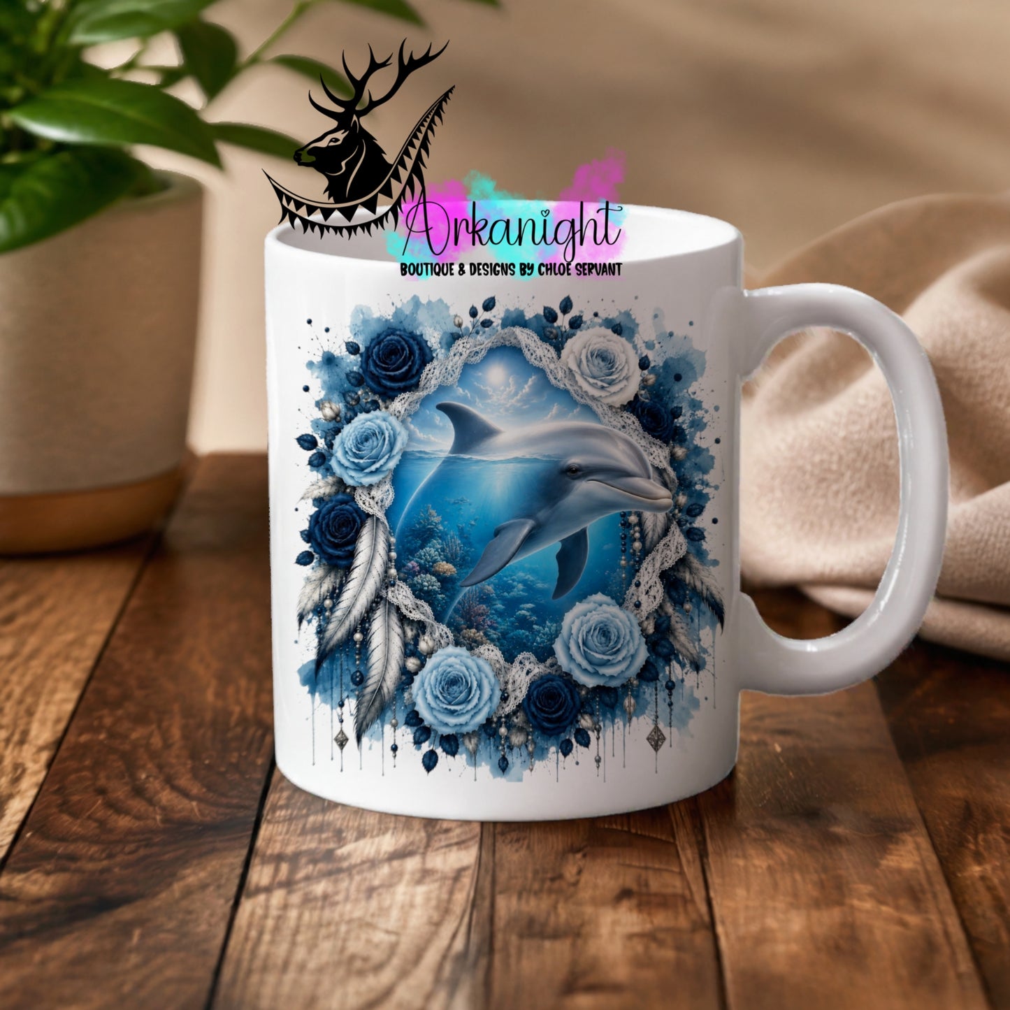 Tasse en céramique sur commande - Collection Boho 2026 ♡ Double Exposition ♡ Dauphin