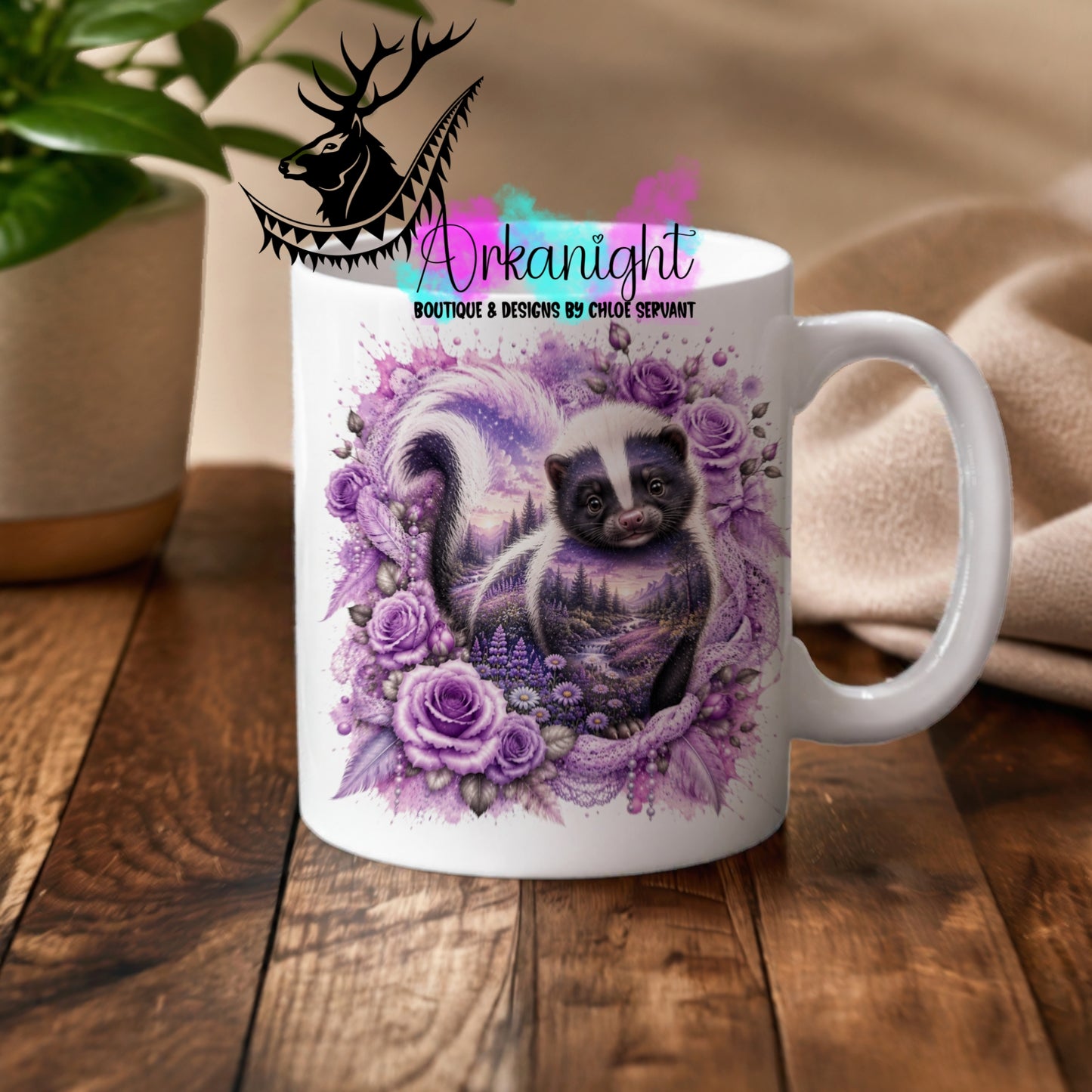 Tasse en céramique sur commande - Collection Boho 2026 ♡ Double Exposition ♡ Moufette