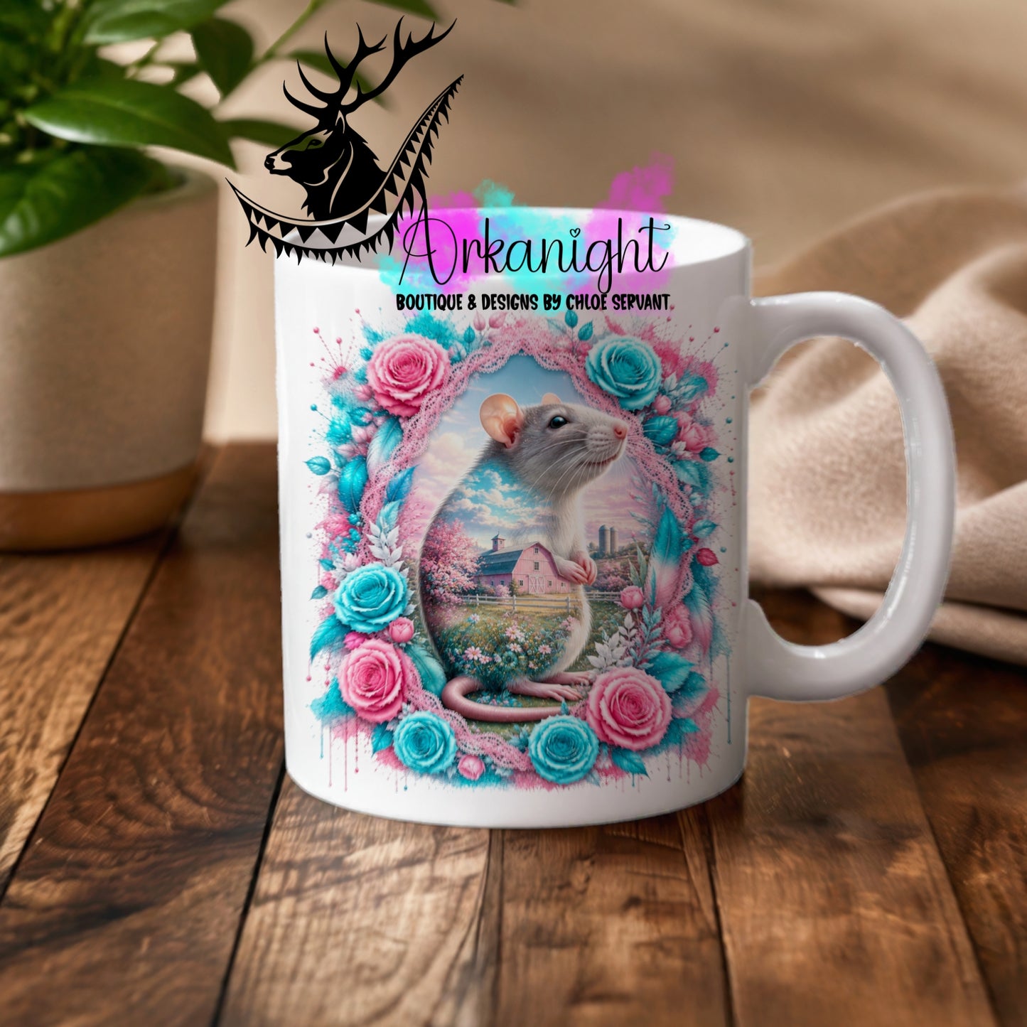 Numérique - Tasse en céramique - Collection Boho 2026 ♡ Double Exposition - Rat