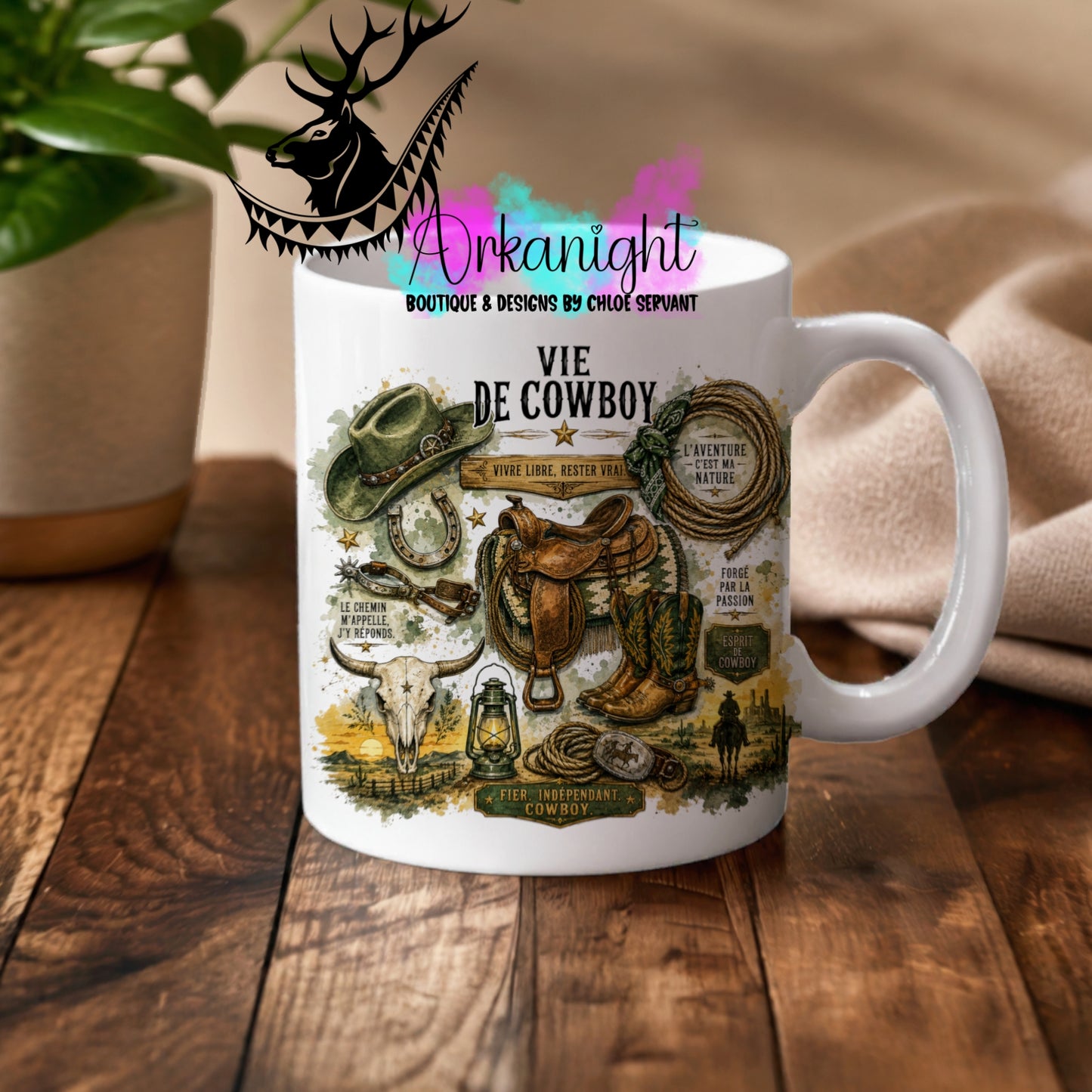 Tasse en céramique sur commande - Collection Occupation & Passion ♡ Vie de Cowboy