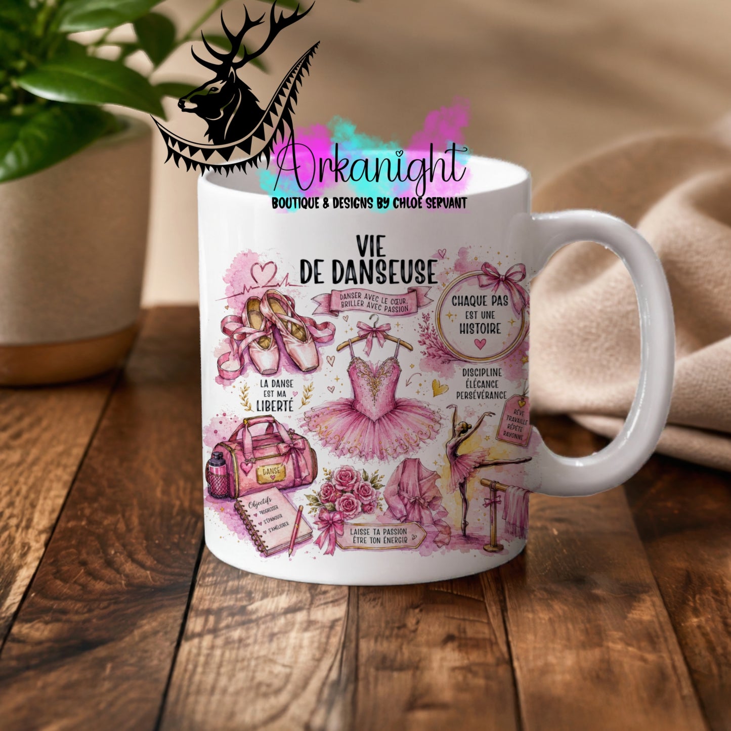 Tasse en céramique sur commande - Collection Occupation & Passion ♡ Vie de Danseuse - Ballet