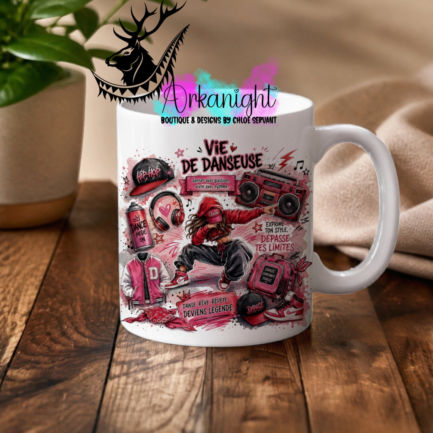 Tasse en céramique sur commande - Collection Occupation & Passion ♡ Vie de Danseuse- Hip-Hop