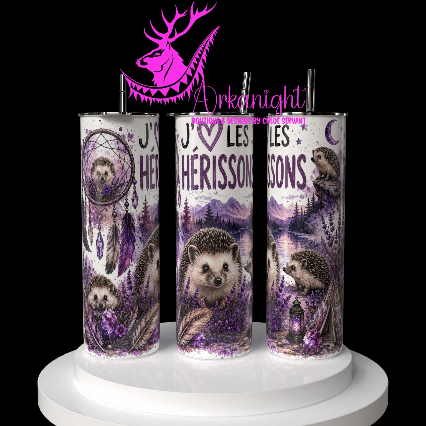 Gourde sur commande ♡ Collection Boho 2026 ♡ Animaux ♡ Hérissons