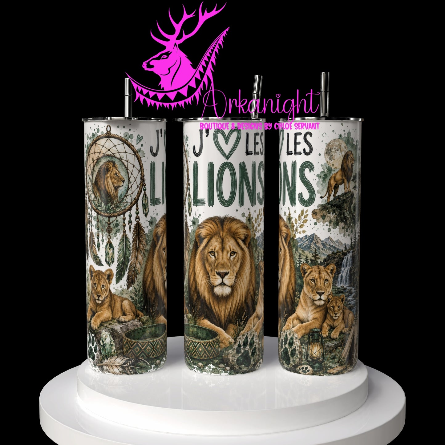 Gourde sur commande ♡ Collection Boho 2026 ♡ Animaux ♡ Lions
