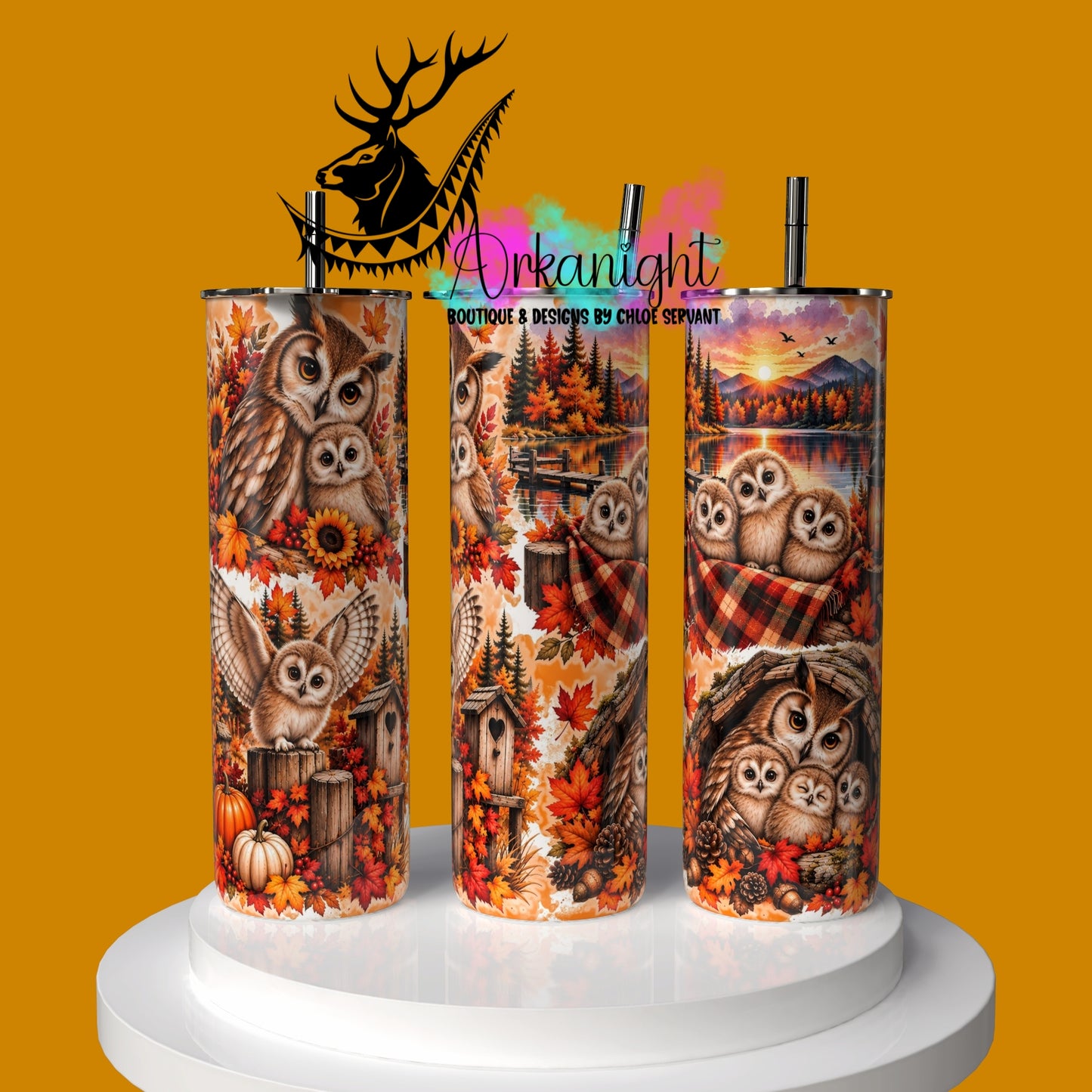 Gourde sur commande ♡ Collection Automne 2026 ♡ Hiboux