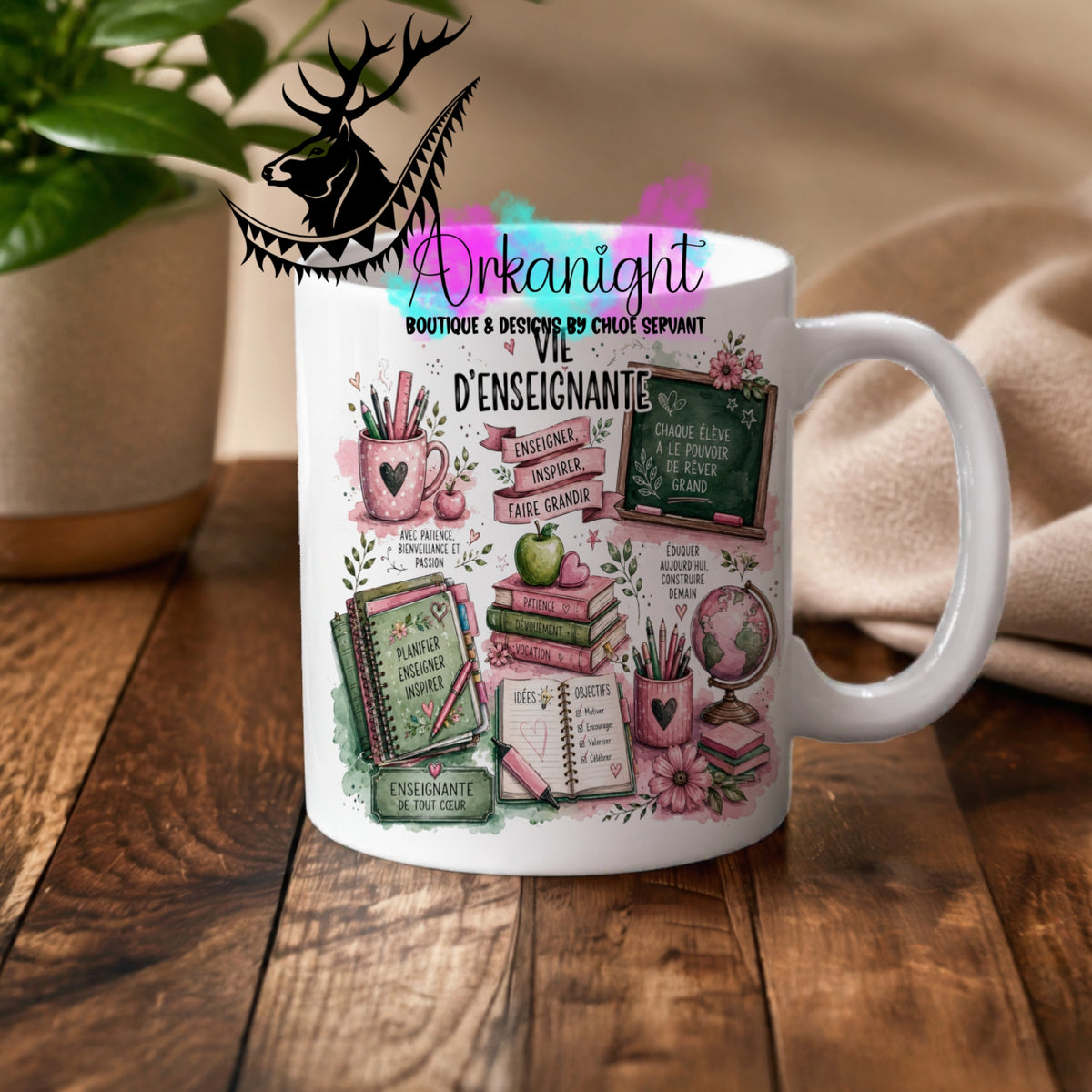 Numérique - Tasse en céramique - Collection Occupation & Passion ♡ Vie d'enseignante
