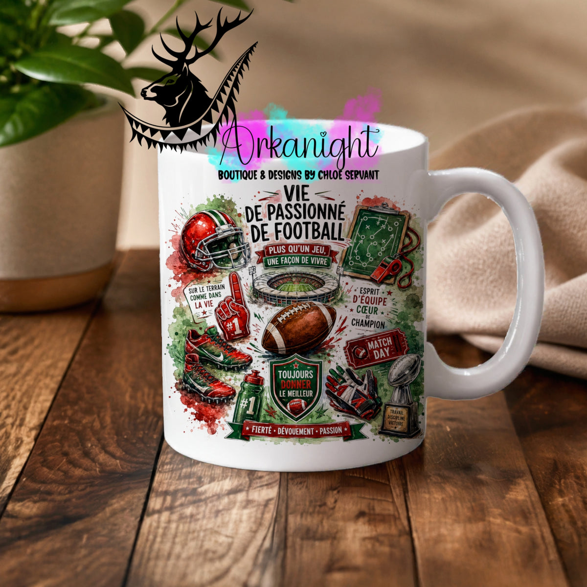 Numérique - Tasse en céramique - Collection Occupation & Passion ♡ Football