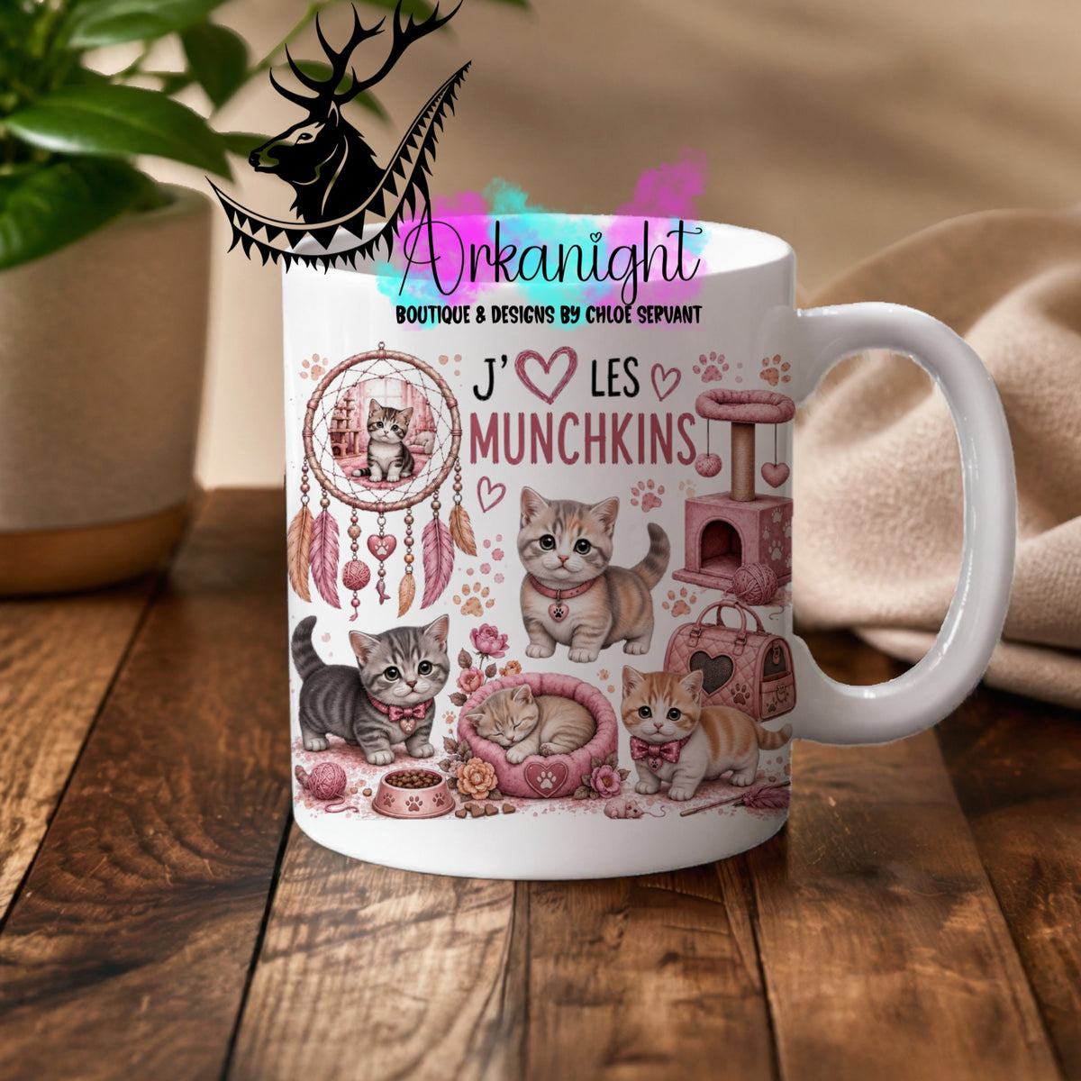 Tasse en céramique sur commande - Collection Boho 2026 ♡ Chats ♡ Munchkins