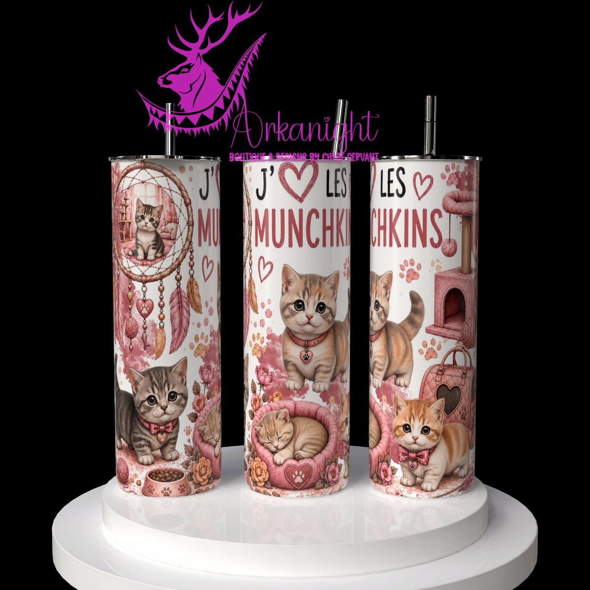 Gourde sur commande ♡ Collection Boho 2026 ♡ Chats ♡ Munchkins