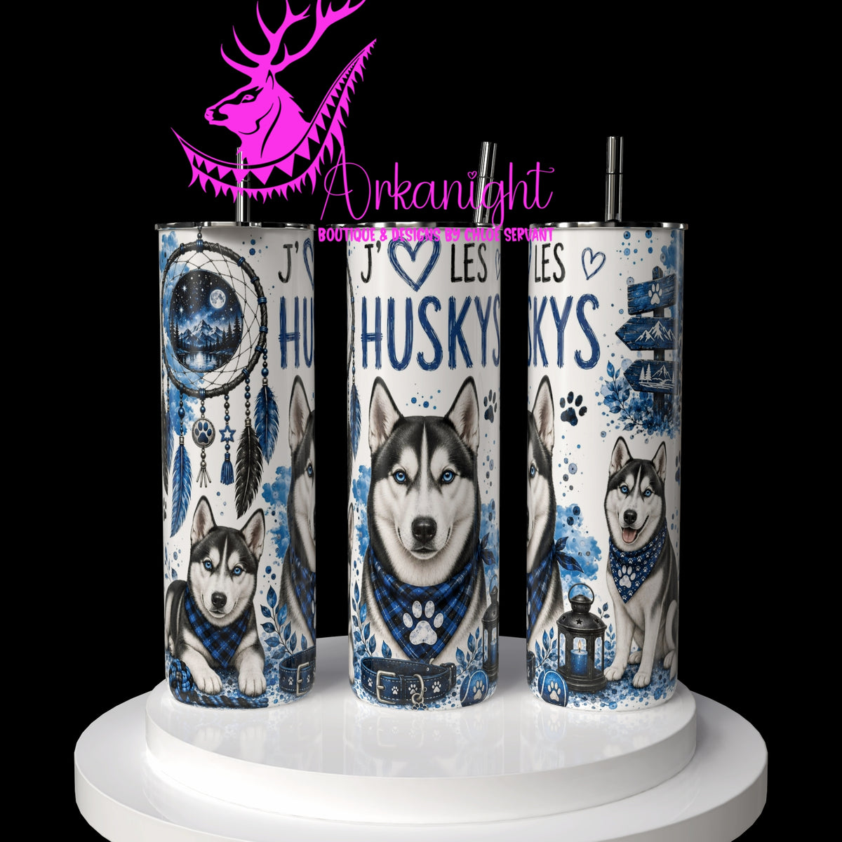 Gourde sur commande ♡ Collection Boho 2026 ♡ Chiens ♡ Huskys