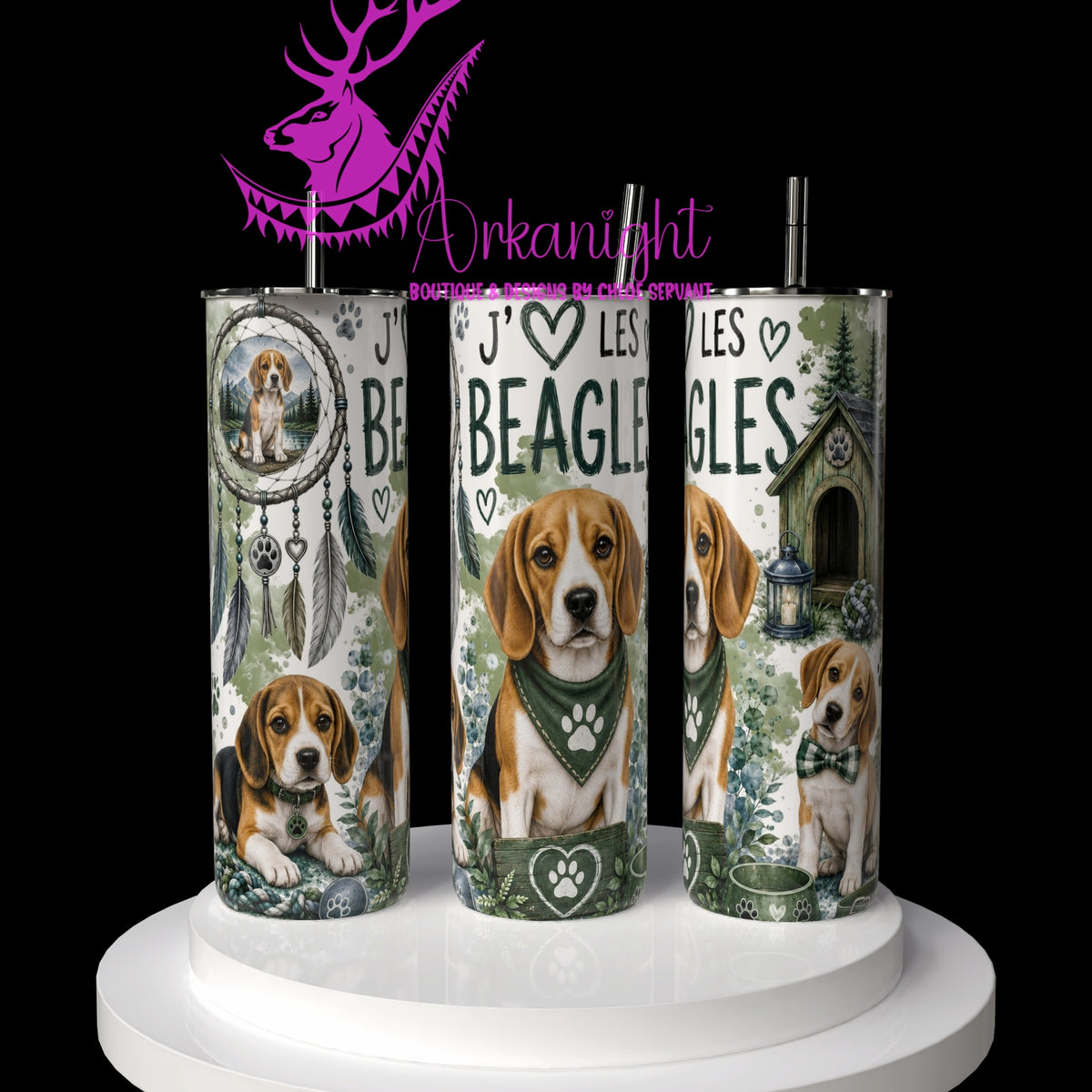 Gourde sur commande ♡ Collection Boho 2026 ♡ Chiens ♡ Beagles