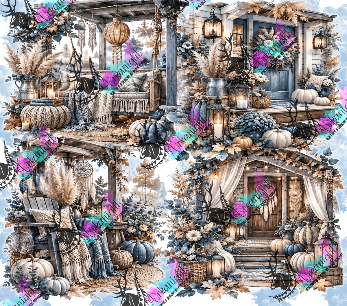 Numérique ♡Collection Automne 2026 ♡ Cozy Porche bleu