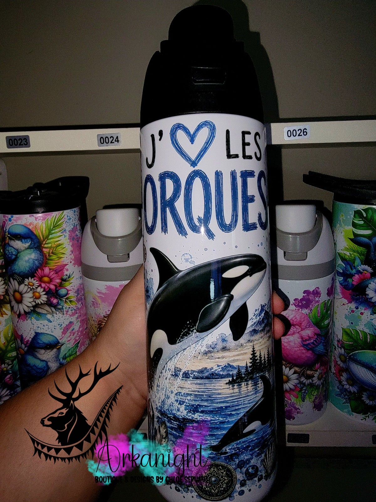 Owala DUPE 24 oz sur commande - Collection Boho 2026 ♡ Animaux ♡ Orques