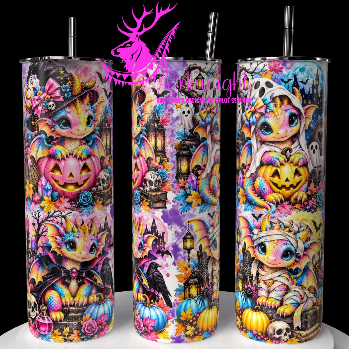 Gourde sur commande ♡ Collection Halloween 2026 ♡ Dragon ♡ Multis