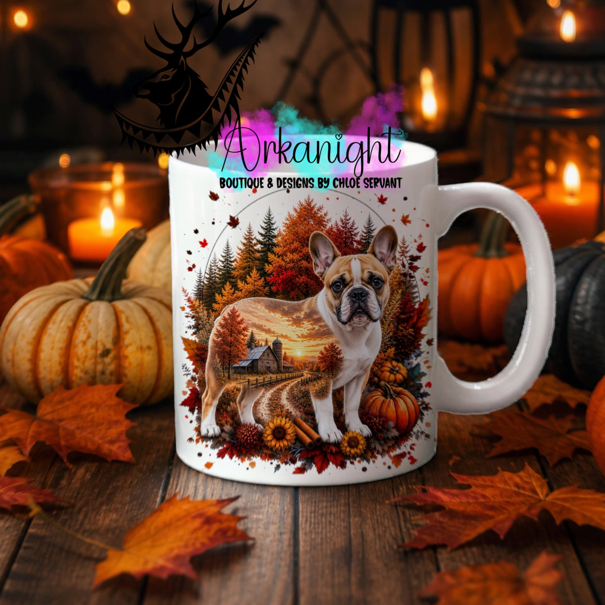 Tasse en céramique sur commande - Collection Automne 2026 ♡ Double Exposition ♡ Bouledogues Français