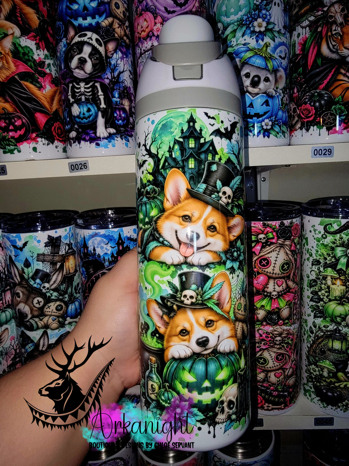 Owala DUPE 24 oz sur commande - Collection Halloween 2026 - Corgi
