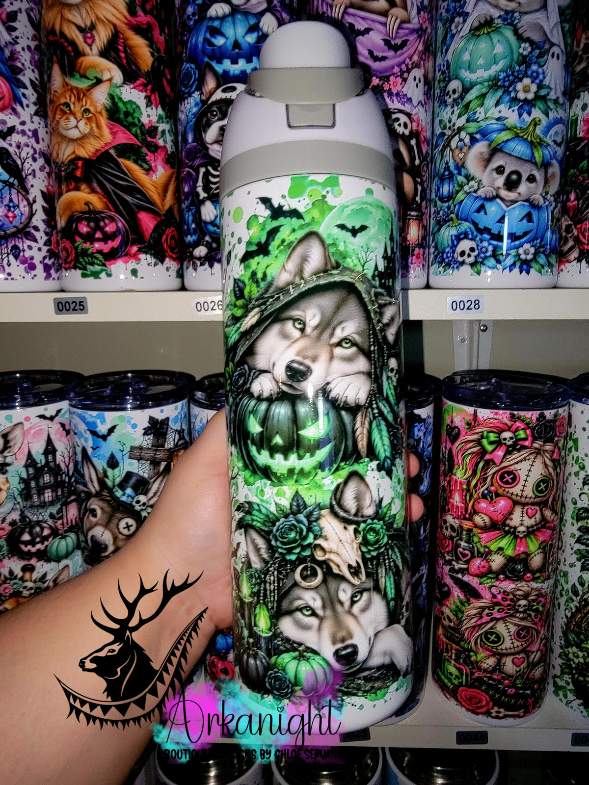 Owala DUPE 24 oz sur commande - Collection Halloween 2026 - Loup