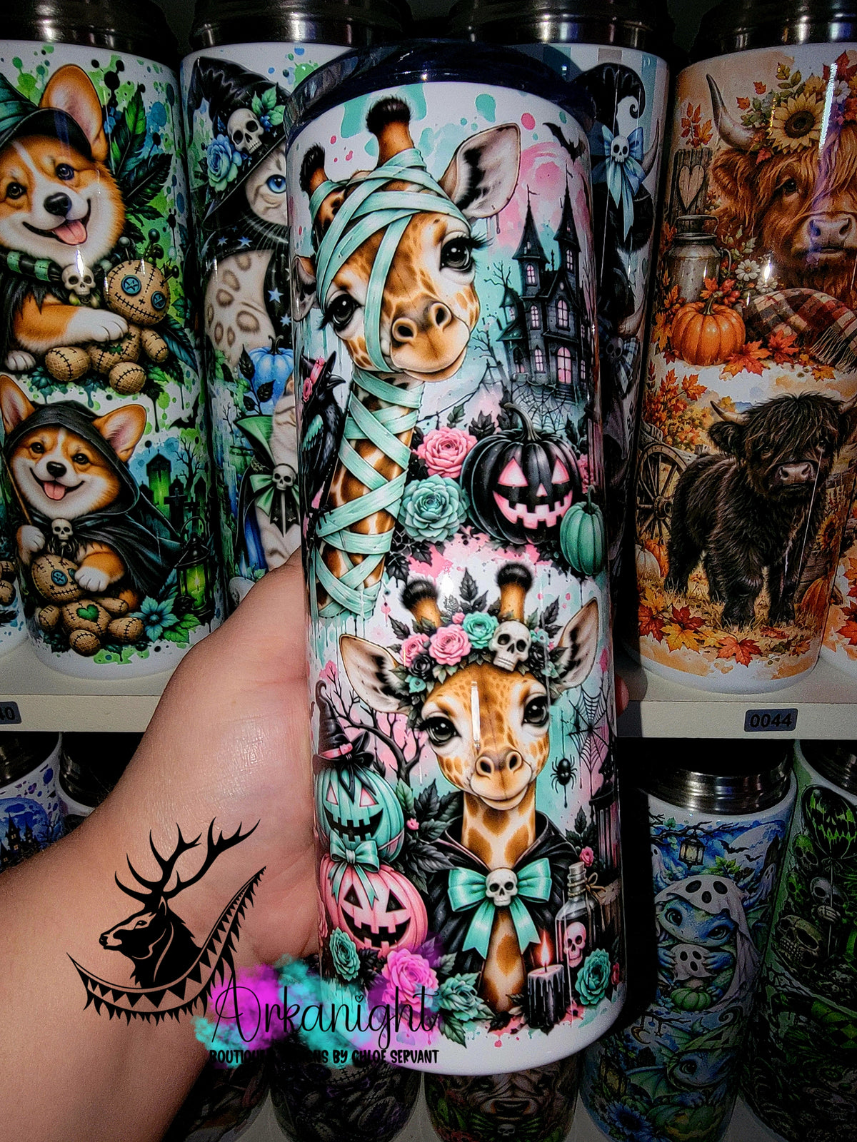 Gourde sur commande ♡ Collection Halloween 2026 ♡ Animaux ♡ Girafe