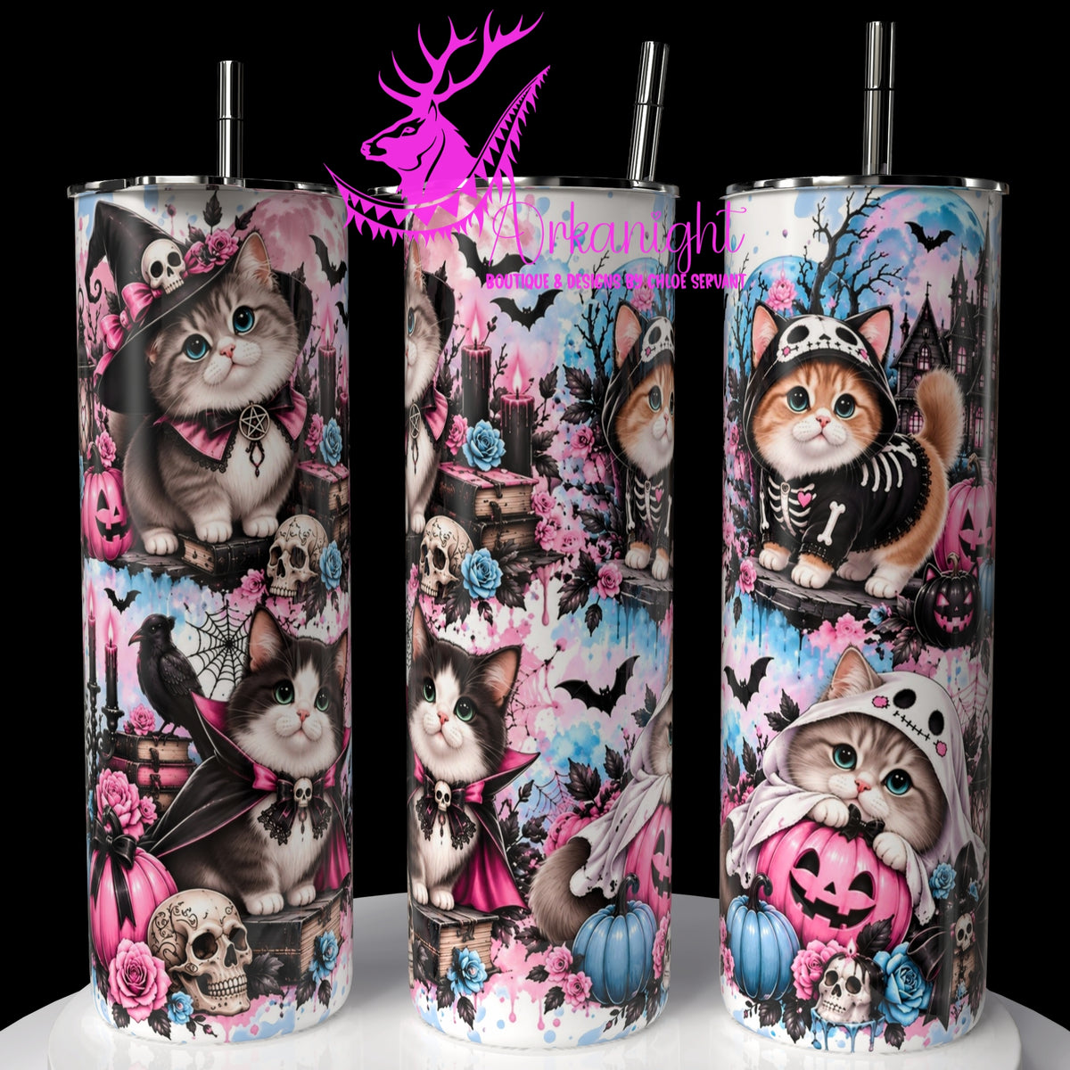 Gourde sur commande ♡ Collection Halloween 2026 ♡ Chats ♡ Munchkins