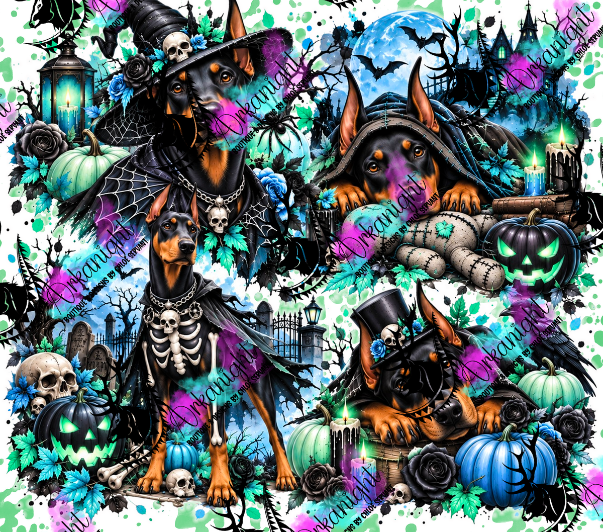 Numérique ♡Collection Halloween 2026 ♡ Chiens ♡ Doberman