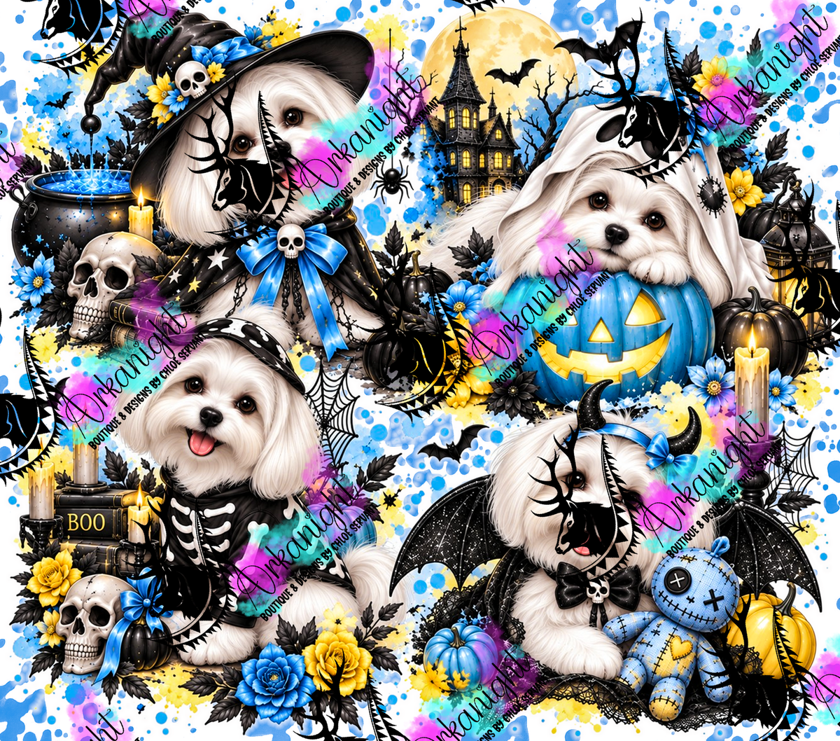 Numérique ♡Collection Halloween 2026 ♡ Chiens ♡ Bichon Maltais