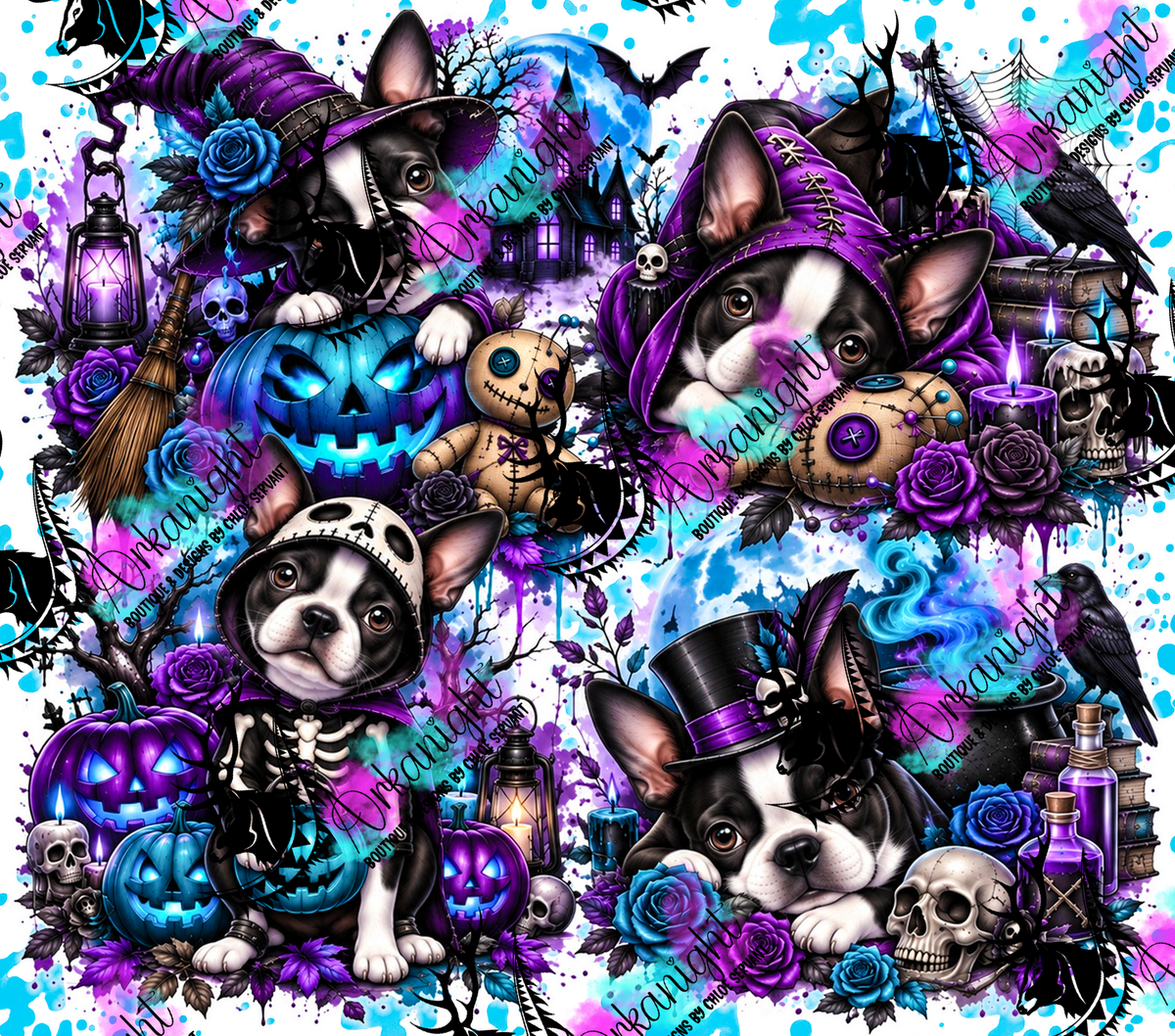 Numérique ♡Collection Halloween 2026 ♡ Chiens ♡ Boston Terrier