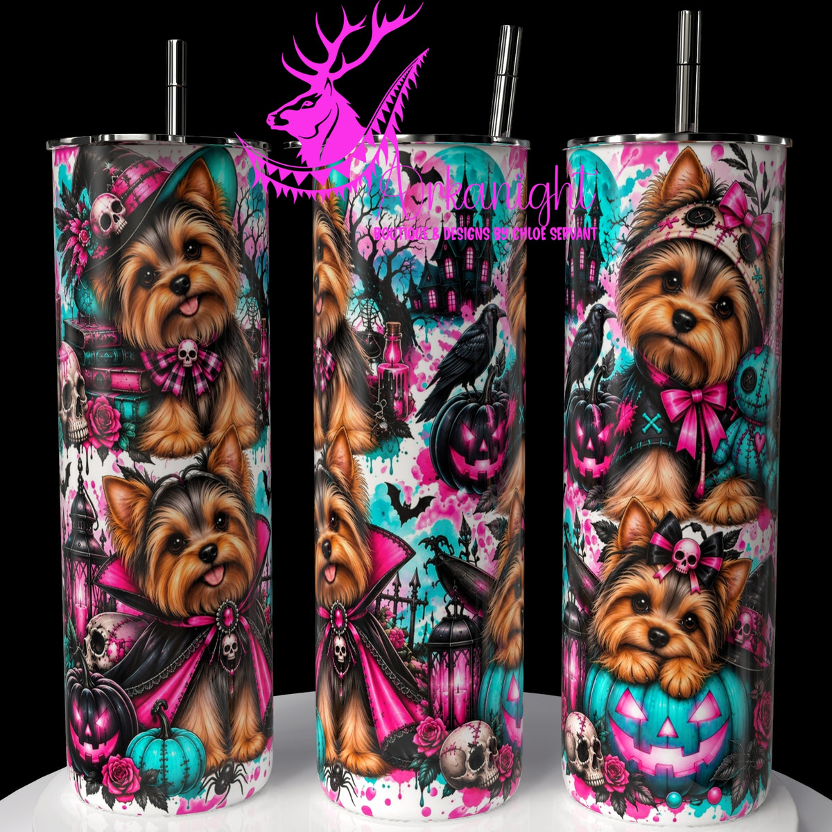 Gourde sur commande ♡ Collection Halloween 2026 ♡ Chiens ♡ Yorkshire