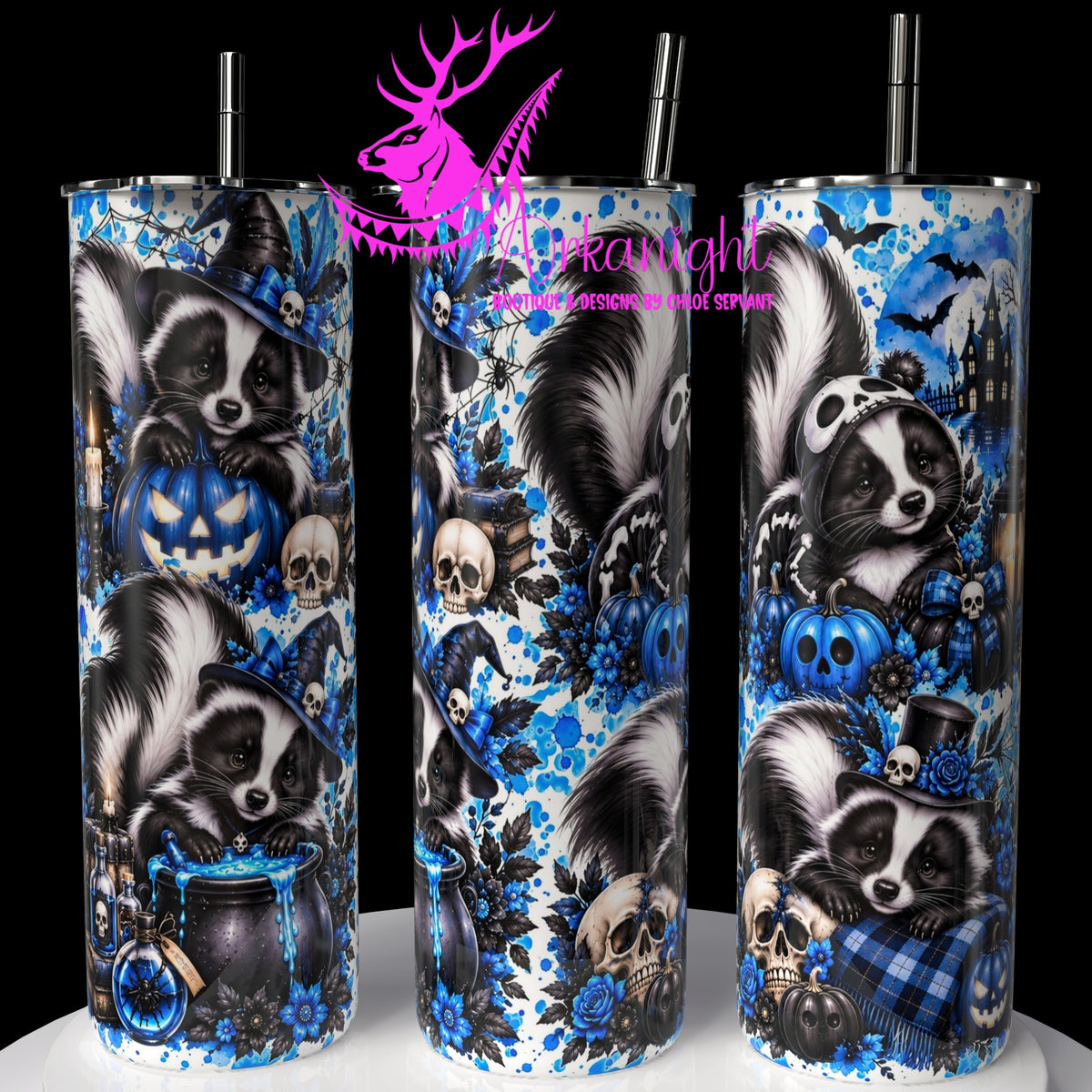Gourde sur commande ♡ Collection Halloween 2026 ♡ Animaux ♡ Moufettes
