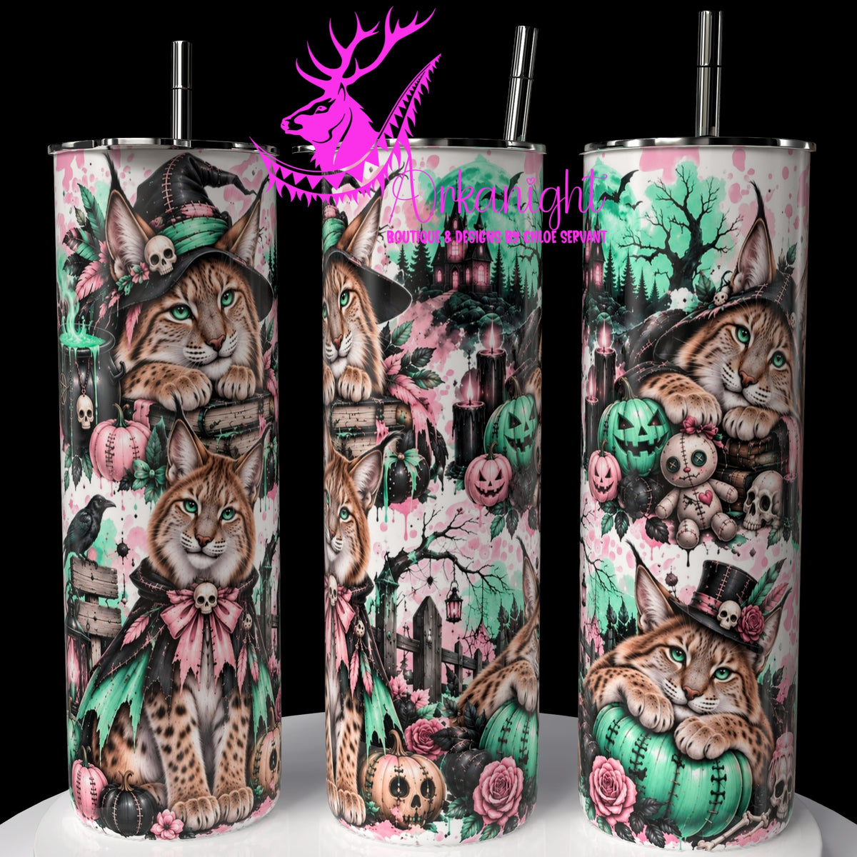 Gourde sur commande ♡ Collection Halloween 2026 ♡ Animaux ♡ Lynx