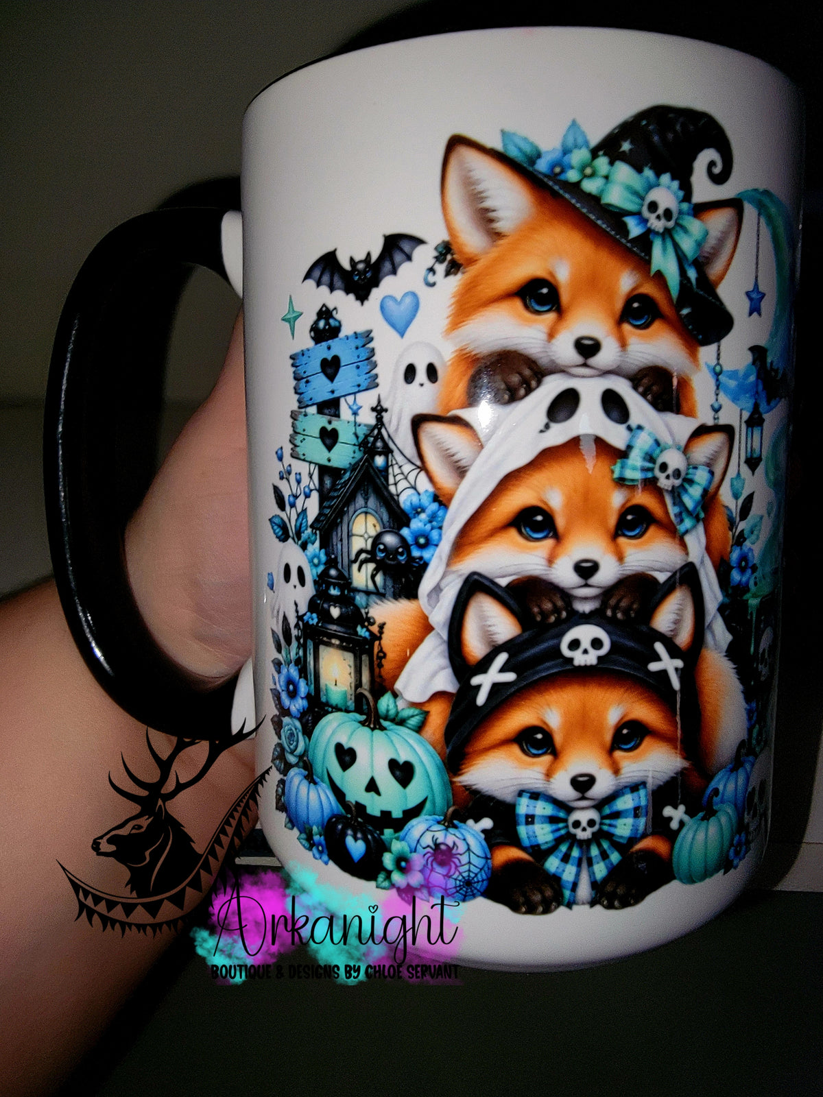Tasse en céramique sur commande - Collection Automne et Halloween 2026 ♡ Trio D'animaux ♡ Renard