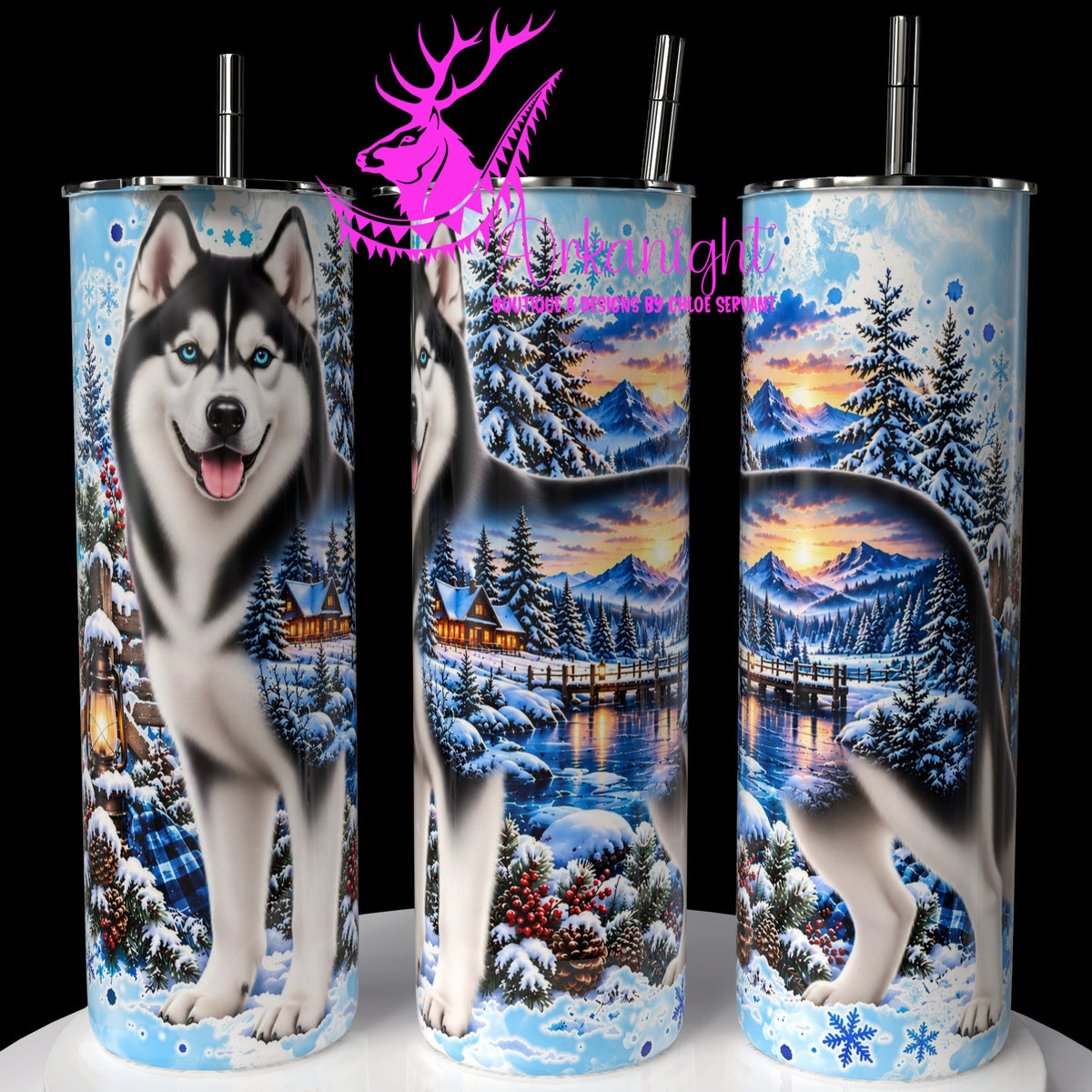 Gourde sur commande ♡ Collection Hiver 2026-2027 ♡ Double Exposition au Chalet ♡ Husky